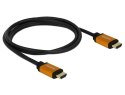 DELOCK KABEL HDMI M/M V2.1 1.5M 8K 60HZ CZARNO-POMARAŃCZOWY 85728