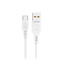 DENMEN KABEL TYP-C 2.4A 1METR - OPLOT ABS/PVC D01T WHITE