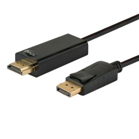 Kabel SAVIO CL-56 (DisplayPort M - HDMI Typ A; 1,5m; kolor czarny)