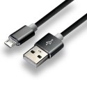 Kabel zasilający everActive CBS-1MB (USB - Micro USB ; 1m; kolor czarny)