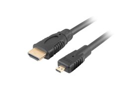 LANBERG KABEL HDMI -> MICRO HDMI M/M V1.4 1M 4K 3D CA-HDMI-12CC-0010-BK