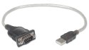 MANHATTAN KONWERTER ADAPTER USB NA RS232/COM/DB9 M