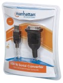 MANHATTAN KONWERTER ADAPTER USB NA RS232/COM/DB9 M