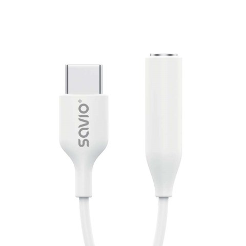 SAVIO ADAPTER USB-C - MINI JACK 3,5 MM (F) AK-52