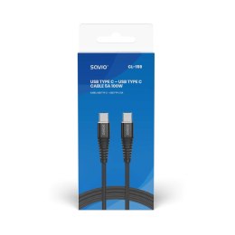 SAVIO KABEL USB TYP C - USB TYP C 5A, 1M CL-159