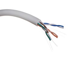 ALANTEC UTP linka 4x2x26AWG kat.5e PVC 100m szara - 100% MIEDŹ -