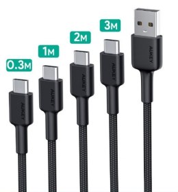 AUKEY CB-CMD39 ZESTAW 4 SZT. KABLI USB-C 3A 60W