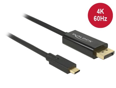 DELOCK KABEL USB-C (M)->DISPLAYPORT (M) 2M 4K 60HZ (THUNDERBOLT/DISPLAYPORT ALTERNATE MODE) 85256