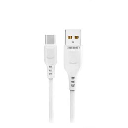 DENMEN KABEL USB MICRO 2.4A BIAŁY 1M D01V