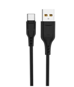 DENMEN KABEL USB MICRO 2.4A CZARNY 2M.OPLOT ABS/PVC D23V