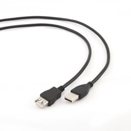 Kabel GEMBIRD CCF-USB2-AMAF-10 (USB 2.0 typu A F - USB 2.0 typu A M; 3m; kolor czarny)