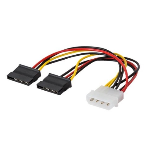 Kabel SAVIO AK-13 (Molex 4-pin M - SATA F; 0,18m)