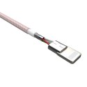 Kabel USB - Lightning  Silicon Power LK35AL 1M Mfi Nylon oplot Pink