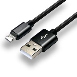 Kabel zasilający everActive CBB-1MB (USB - Micro USB ; 1m; kolor czarny)