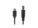 LANBERG KABEL USB-C -> USB-B M/M 2.0 3M CZARNY CA-USBA-13CC-0030-BK