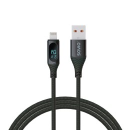 SAVIO KABEL USB - LIGHTNING Z WYŚWIETLACZEM CL-173