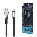 SOMOSTEL KABEL USB IPHONE 2.4A NIEBIESKI 2400MAH QUICK CHARGER QC 3.0 1M POWERLINE METALOWE WTYKI BW02