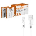 SOMOSTEL KABEL USB IPHONE 3.1A BIAŁY 3100MAH QUICK CHARGER QC 3.0 1M POWERLINE SMS-BT09 IPHONE