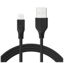 SOMOSTEL KABEL USB IPHONE 3.1A SOMOSTEL CZARNY 3100MAH QUICK CHARGER QC 3.0 1M POWERLINE SMS-BT09 BLACK