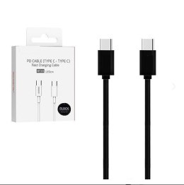 SOMOSTEL KABEL USB TYP-C TYP-C 5A 18W CZARNY 5000MAH POWER DELIVERY 1.2M SMSBT10