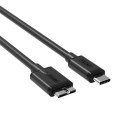 UNITEK KABEL USB TYP-C - MICROUSB 3.0, 1M,Y-C475BK