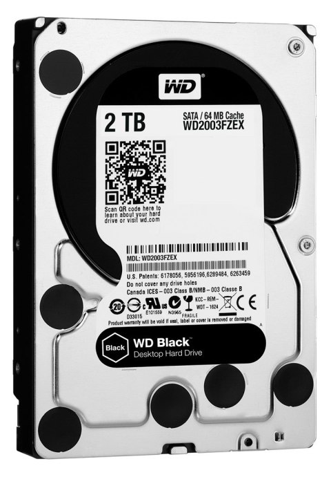 Dysk HDD WD Black WD2003FZEX (2 TB ; 3.5"; 64 MB; 7200 obr/min)