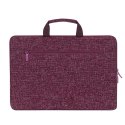 RIVACASE ETUI NA LAPTOP 13,3" ANVIK, CZERWONY BURGUND, Z UCHWYTEM, Z MATERIAŁU WODOODPORNEGO