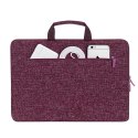 RIVACASE ETUI NA LAPTOP 13,3" ANVIK, CZERWONY BURGUND, Z UCHWYTEM, Z MATERIAŁU WODOODPORNEGO