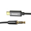 Kabel Baseus CAM01-01 (USB typu C M - Jack 3,5 mm M; 1,2m; kolor czarny)