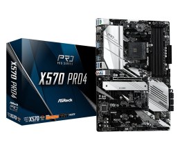 Płyta główna Asrock X570 Pro4 90-MXBAT0-A0UAYZ (AM4; 4x DDR4 DIMM; ATX; CrossFireX)