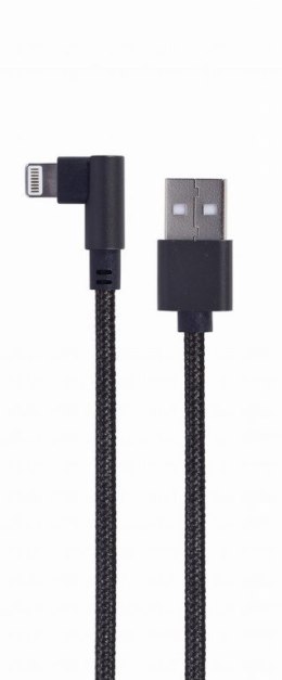 GEMBIRD KABEL KĄTOWY USB 2.0 DO 8-PIN 0.2M CZARNY OPLOT