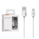 SOMOSTEL KABEL USB IPHONE 3A BIAŁY 3100MAH QUICK CHARGER 1.2M POWERLINE SMS-BP02 IPHONE