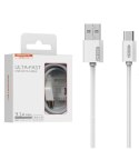 SOMOSTEL KABEL USB TYP-C 3A SOMOSTEL BIAŁY 3100MAH QUICK CHARGER 1.2M POWERLINE SMS-BP02 WHITE