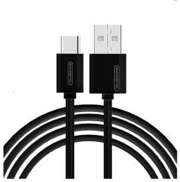 SOMOSTEL KABEL USB TYP-C 3A SOMOSTEL CZARNY 3100MAH QUICK CHARGER 1.2M POWERLINE SMS-BP02 BLACK