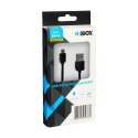 Kabel IBOX IKU2M10 (USB 2.0 typu A M - Micro USB typu B M; 1m)