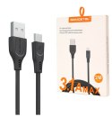 SOMOSTEL KABEL USB TYP-C 3.1A CZARNY 3100MAH QUICK CHARGER QC 3.0 2METRY POWERLINE SMS-BT02 CZARNY