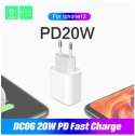 DENMEN ŁADOWARKA SIEC 20W (3600MAH) + KABEL TYP-C DO TYP-C POWER DELIVERY DC06TYP-C