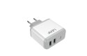 LEAF ŁADOWARKA SIECIOWA 2XUSB 2.1A + KABEL TYP-C LF-U9C