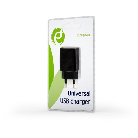 Ładowarka sieciowa do smartfona ENERGENIE EG-UC2A-03 (USB; kolor czarny)