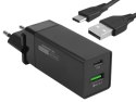 SOMOSTEL ŁADOWARKA SIECIOWA 2XUSB KABEL TYP-C 36W QC3.0 POWER DELIVERY SMS-A80 BLACK