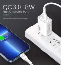 SOMOSTEL ŁADOWARKA SIECIOWA+KABEL TYP-C 18W QC3.0 FAST CHARGER SMS-A18 WHITE