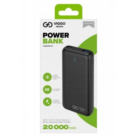 VEGA POWER BANK 20000MAH USB-C CZARNY 20000MAH