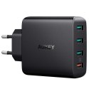 AUKEY 4XUSB ŁADOWARKA SIECIOWA PA-T18 BLACK