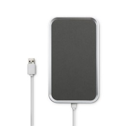 Ładowarka indukcyjna do smartfona Qoltec 51845 (Micro USB; kolor srebrny)