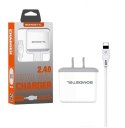 SOMOSTEL ŁADOWARKA SIECIOWA 2.4A + KABEL IPHONE BIAŁA SOMOSTEL 2400MAH 2XUSB DUAL SMS-A129