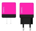 SOMOSTEL ŁADOWARKA SIECIOWA 2A + KABEL TYP-C RÓŻOWY 2100MAH 2XUSB DUAL USB-C SMS-A53 SMS-A53 RÓŻOWA