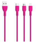 SOMOSTEL ŁADOWARKA SIECIOWA 2A + KABEL TYP-C RÓŻOWY 2100MAH 2XUSB DUAL USB-C SMS-A53 SMS-A53 RÓŻOWA