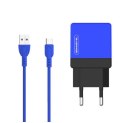 SOMOSTEL ŁADOWARKA SIECIOWA KABEL TYP-C 2XUSB 2100MA SMS-A53 BLUE