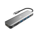 Stacja dokująca Silicon Power SU20 7in1 HDMI USB-C PD 60W (SPU3C07DOCSU200G)