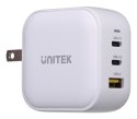 UNITEK ŁADOWARKA 3XUSB, GAN, PD 66W, QC 3.0,BIAŁA